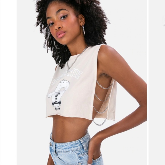 Adika destructive chain detail crop top, Size M - Picture 4 of 5